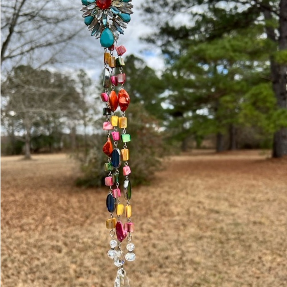 Blue Flower Sun Catcher